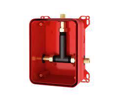 KIT DE INSTALARE IN PERETE, CU FLANSA TEXTILA PENTRU ZONA DE ADEZIV,CU CONECTARE LA APA RECE SI APA CALDA