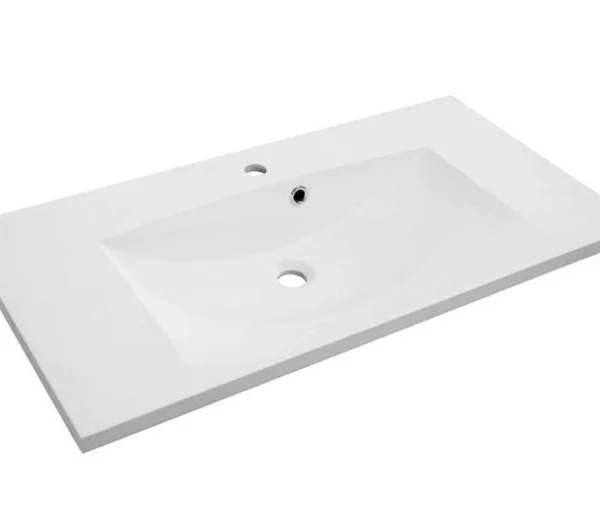 LAVOAR AMELIA 90 CM, MARMURA COMPOZITA, ALB