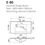 Lavoar ceramic E80 - imagine 2