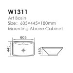 Lavoar ceramic W1311 - imagine 2