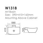 Lavoar ceramic W1318 - imagine 2