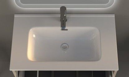 LAVOAR CERAMICA TIFFANY ALB ,101X46X1.8 CM