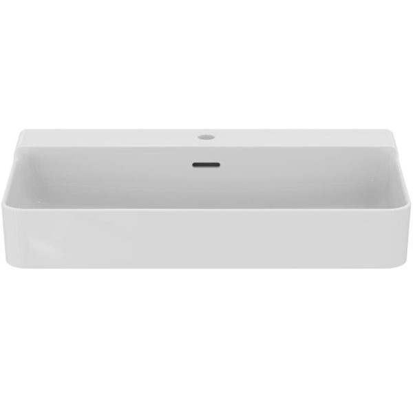 LAVOAR CONCA 80 CM CU ORIFICI BATERIE SI PREAPLIN,PARTEA INFERIOARA SLEFUITA