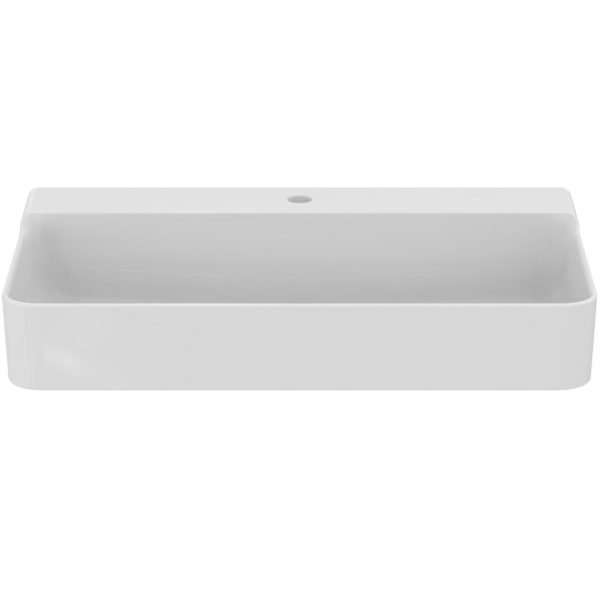 LAVOAR CONCA 80CM CU GAURA BATERIE, FARA PREAPLIN, GLAZURAT