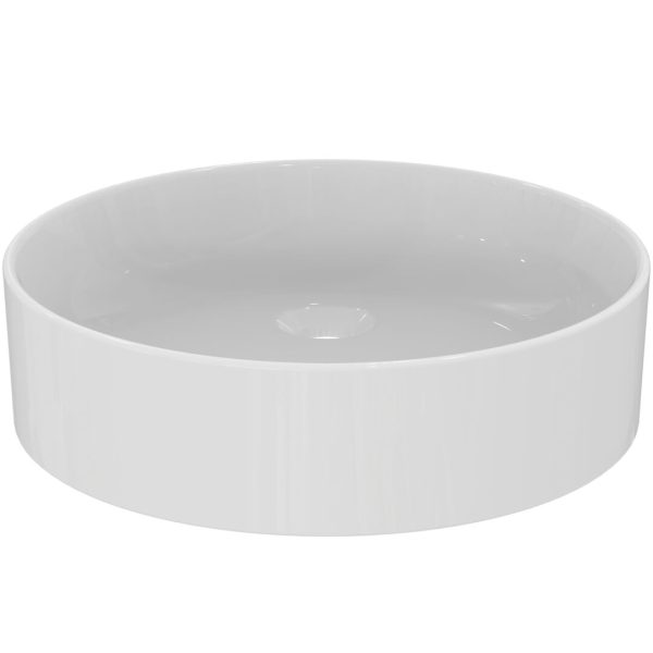 LAVOAR CONCA ROTUND 45 CM MONTAJ PE BLAT, FARA ORIFICIU PENTRU BATERIE SI FARA PREAPLIN