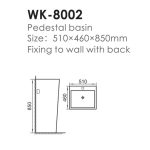 Lavoar cu picior WK-8002 - imagine 2