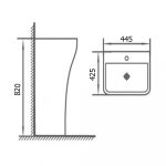 Lavoar freestanding WK-8013 - imagine 2