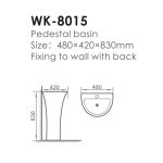 Lavoar cu picior WK-8015 - imagine 2