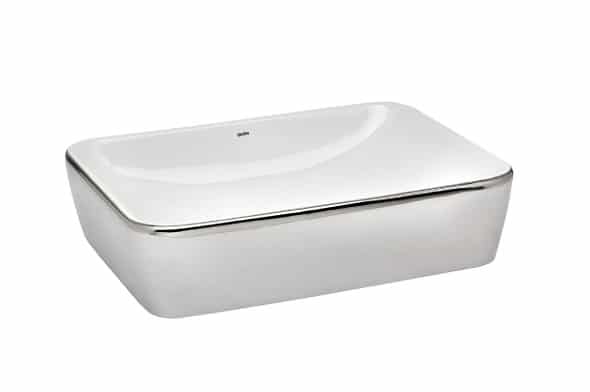 LAVOAR EMMA 50X38, BICOLOR PLATA, FARA GAURA PENTRU BATERIE,