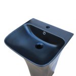 Lavoar freestanding negru mat - imagine 3