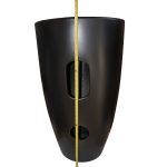 Lavoar freestanding  rotund, negru mat - imagine 3