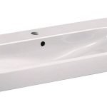 LAVOAR GEBERIT SMYLE SQUARE 90X48 CU ORIFICIU BATERIE SI PREPLIN