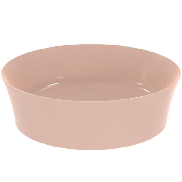 LAVOAR IPALYSS ROTUND DIAM. 40 CM, FARA ORIFICIU BATERIE SI FARA PREAPLIN, CU PERETII SUBTIRI, CULOARE NUDE