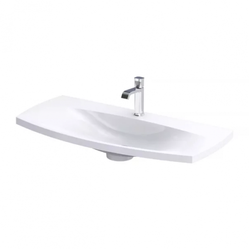 LAVOAR LOUIS 102X48, MARMURA COMPOZITA, ALB