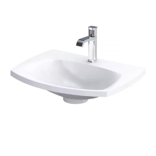 LAVOAR LOUIS 62X48, MARMURA COMPOZITA, ALB