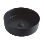 Lavoar negru rotund 360x360 - imagine 2