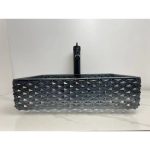 Lavoar sticla negru pe blat 46x33 - imagine 2