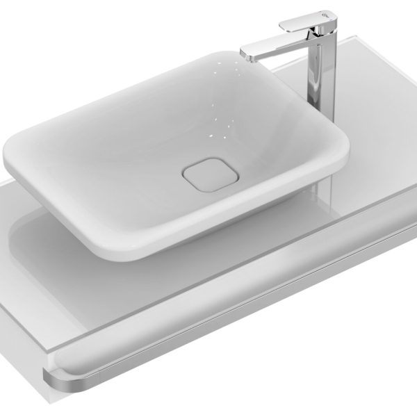 LAVOAR TONIC II 55X40 ASIMETRIC ALB, FARA PREAPLIN SI GAURA PENTRU BATERIE