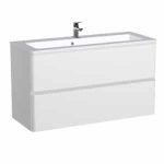 MOBILIER ANNA 100 , 2 SERTARE SOFT CLOSE, ALB LUCIOS NOU