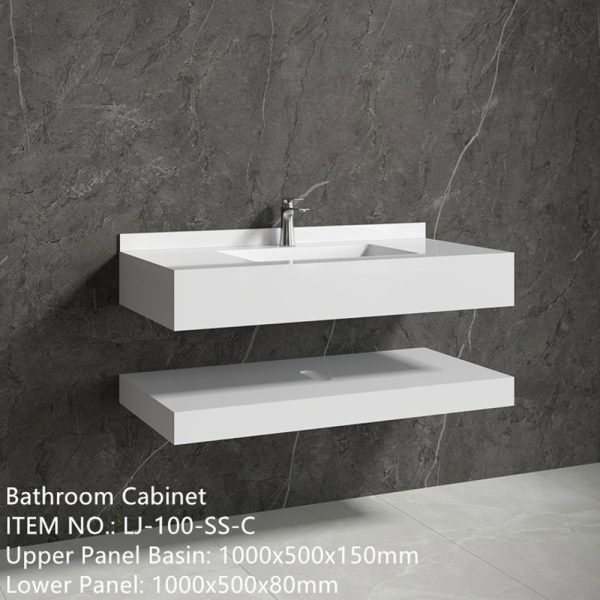 Mobilier baie compozit ceramic 1000x500x150