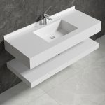 Mobilier baie compozit ceramic 1200x500x150 - imagine 2