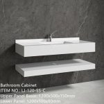 Mobilier baie compozit ceramic 1200x500x150