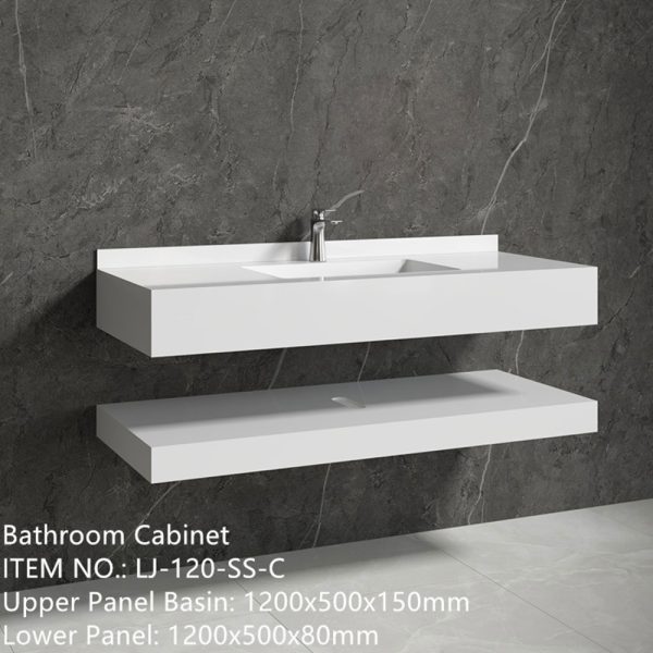 Mobilier baie compozit ceramic 1200x500x150