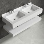 Mobilier baie compozit ceramic 2 lavoare - imagine 2