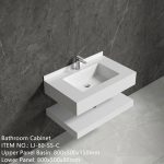 Mobilier baie compozit ceramic 800x500x150 - imagine 2