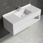 Mobilier baie compozit ceramic LJ-120-WHRS-C 1200x500x420 - imagine 2