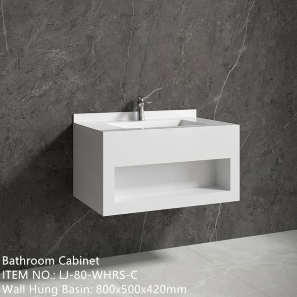 Mobilier baie compozit ceramic LJ-80-WHRS-C 800x500x420
