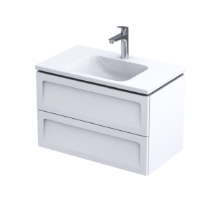 MOBILIER BERYL 80 CM, 2 SERTARE, ALB MAT NOU