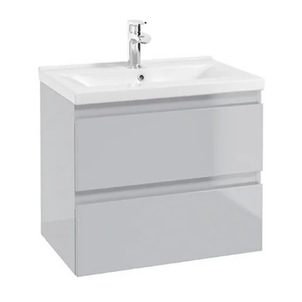 MOBILIER COMO 60, 59.9X40X50 CM, 2 SERTARE SOFT-CLOSE, GRI DESCHIS LUCIOS