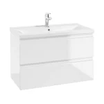 MOBILIER COMO 80, 79.9X40X50 CM, 2 SERTARE SOFT-CLOSE, ALB LUCIOS
