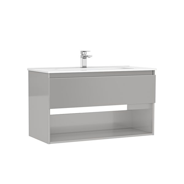 MOBILIER DAILY 100X46X56.5 GALET LUCIOS,1 SERTAR+RAFT,CU LAVOAR