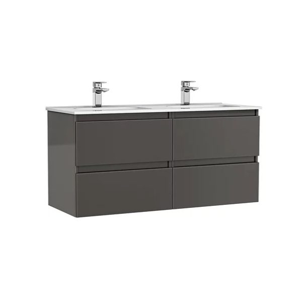 MOBILIER DAILY 120X46X56.5 ANTRACIT LUCIOS, 4 SERTARE,CU LAVOAR