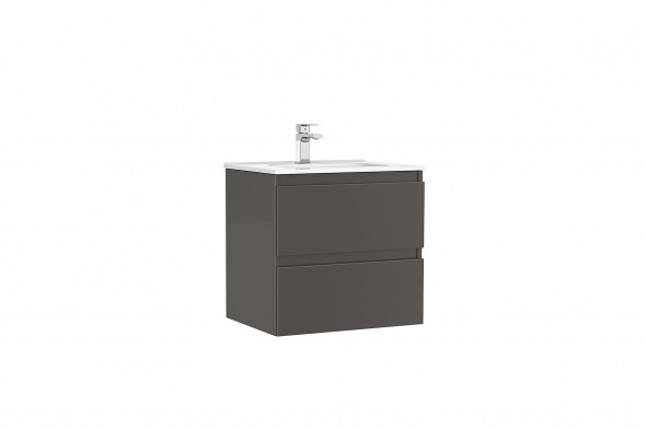 MOBILIER DAILY 60X46X56.5 ANTRACIT LUCIOS, 2 SERTARE,CU LAVOAR