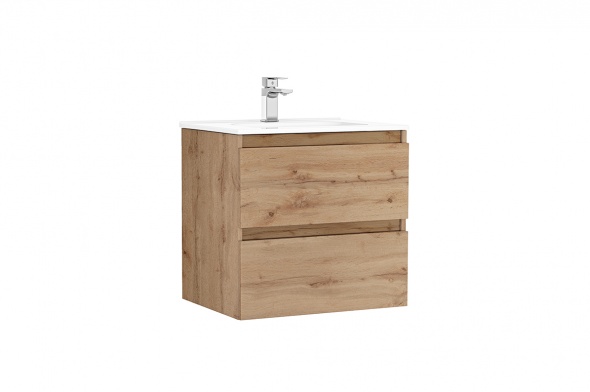 MOBILIER DAILY 60X46X56.5 STEJAR RUSTIC, 2 SERTARE,CU LAVOAR
