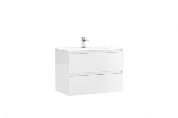 MOBILIER DAILY 80X46X56.5 ALB LUCIOS, 2 SERTARE,CU LAVOAR