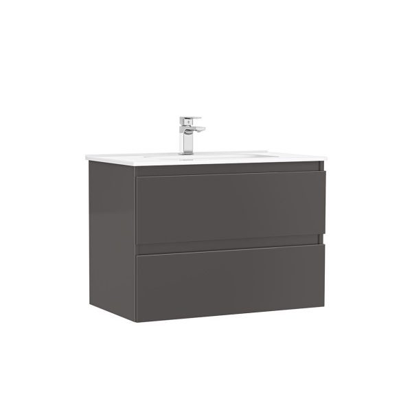 MOBILIER DAILY 80X46X56.5 ANTRACIT LUCIOS, 2 SERTARE,CU LAVOAR