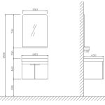 MOBILIER DE BAIE LESSO LG 1302 - imagine 2