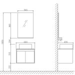 MOBILIER DE BAIE LESSO LG 1309 - imagine 2