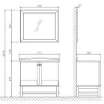 MOBILIER DE BAIE LESSO LG 2503 - imagine 2
