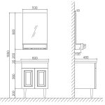 MOBILIER DE BAIE LESSO LG 2514 - imagine 2