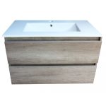 Mobilier de baie maro 80x50 - imagine 2