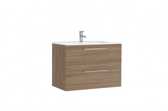 MOBILIER HANDY 80X46X56.5 NOGAL, 2 SERTARE,CU LAVOAR