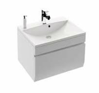 MOBILIER HORYZONT 60 CM ,1 SERTAR SOFT-CLOSE, ALB SEMI-MAT NEW