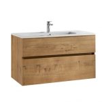 MOBILIER JADE 99.7X44.7 ROBLE,  2 SERTARE + LAVOAR MID 101X46