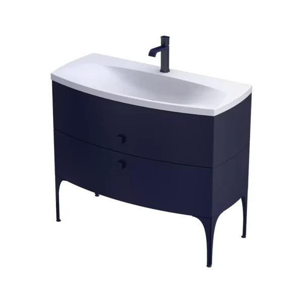 MOBILIER LOUIS 102 CM, 2 SERTARE SOFT-CLOSE, BLEUMARIN MAT