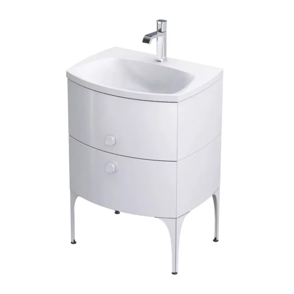 MOBILIER LOUIS 62 CM, 2 SERTARE SOFT-CLOSE, ALB LUCIOS